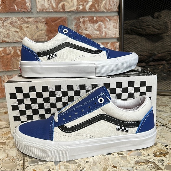 Vans Skate Old Skool Sport Leather true black white pop Cush